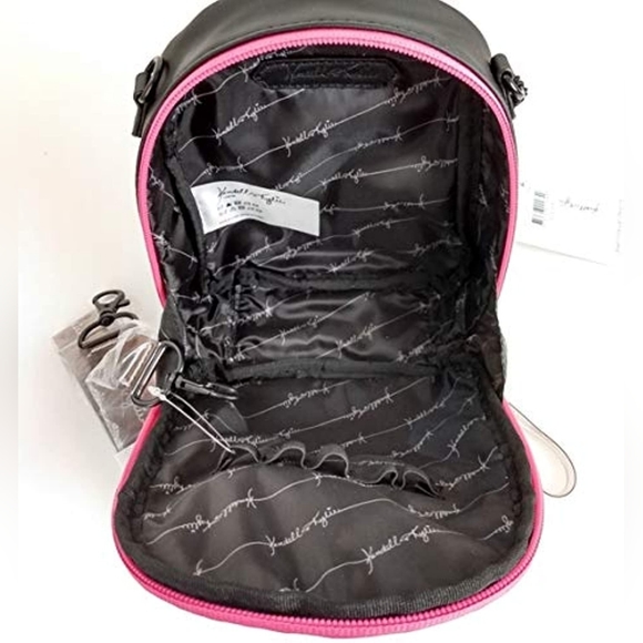 NWT Kendall + Kylie Mini Vanity That Convert's to a Crossbody Bag| Black & Pink! - Picture 2 of 11